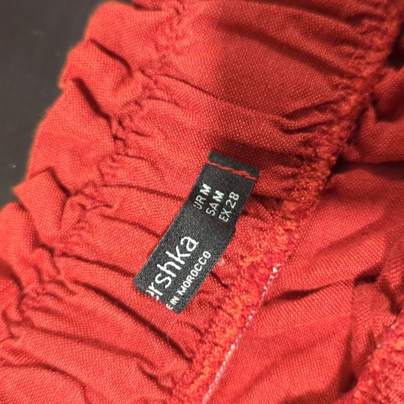 Bershka Burnt Orange Linen Blend Mini Skirt - Picture 8 of 9